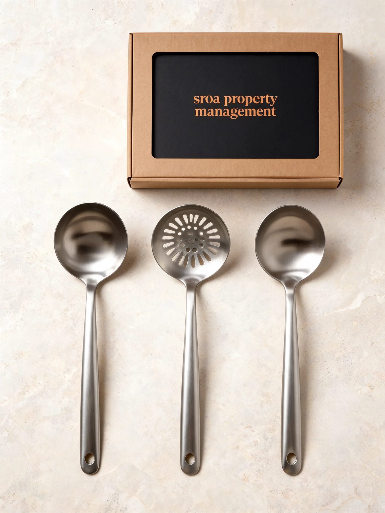 Three-Piece Stainless Utensil Set
